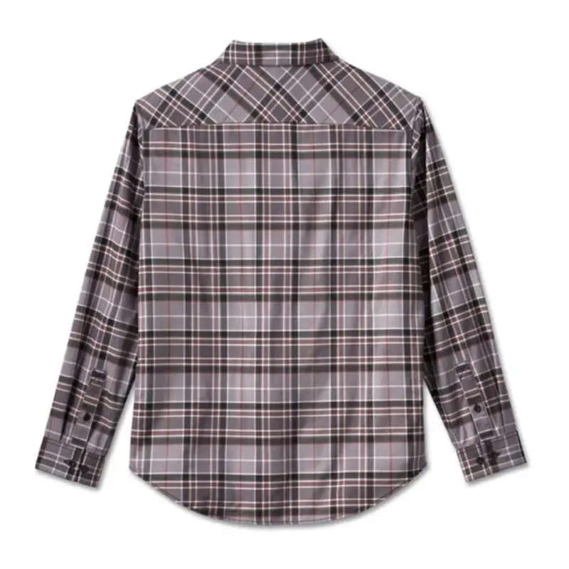 Mens 120th Anniversary Plaid Shirt  Grey Plaid - 2XL