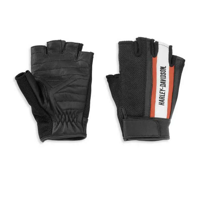 Women's Miss Enthusiast Mesh &amp; Leather Fingerless Glove - S