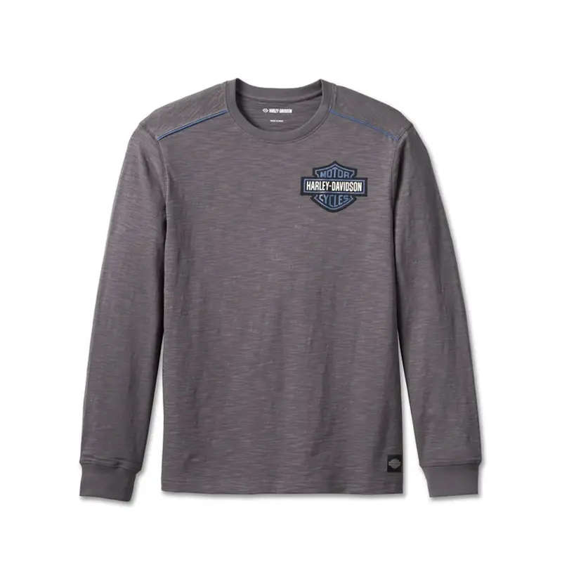 Men's Club Crew Long Sleeve Tee - Blackened Pearl - 4XL 4XL