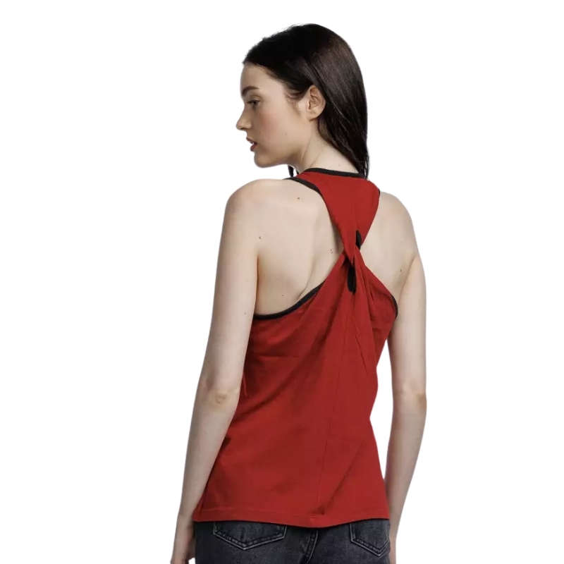 Women's National Anthem Twist Back Tank - Winery - S