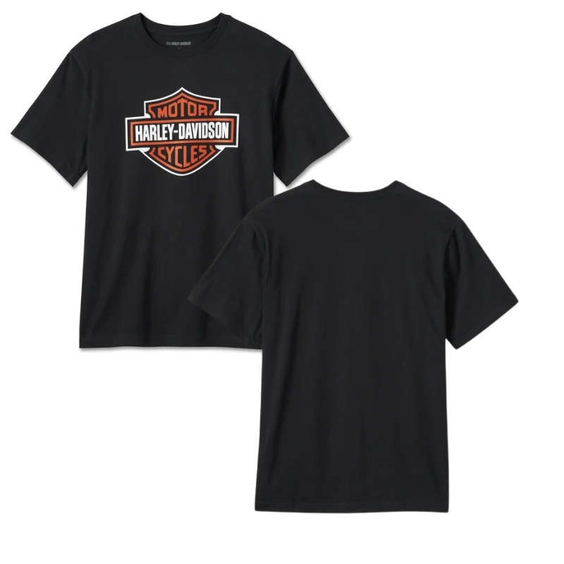 Men's Bar &amp; Shield Tee - Black - S