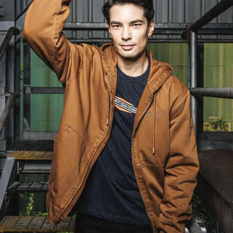 Men's Stacked Bar & Shield Slub Tee - 3XL