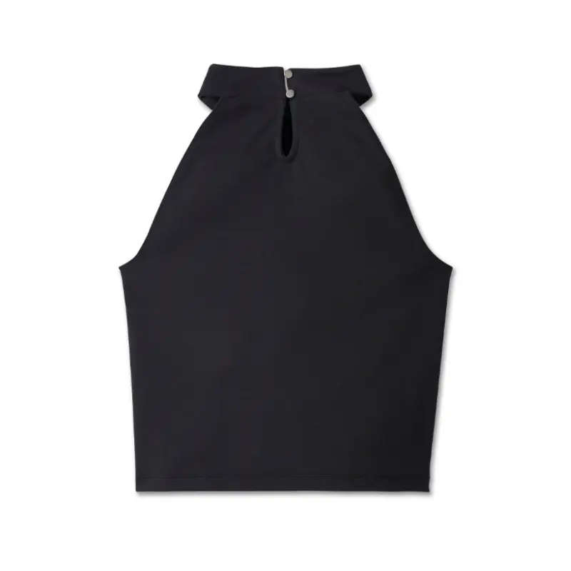 Women's Stacked Bar & Shield Halter - S