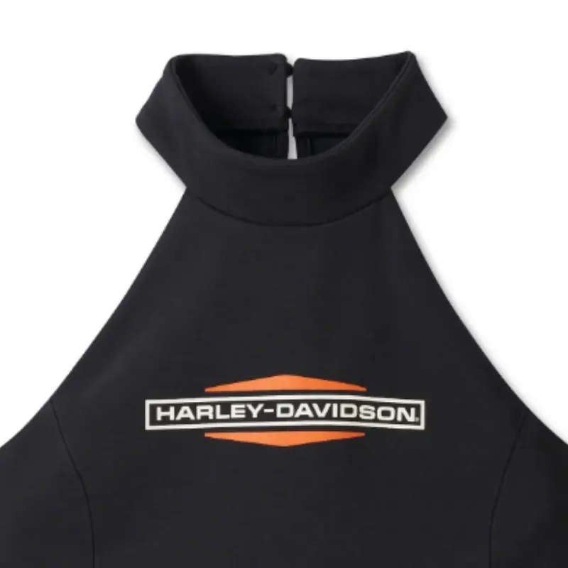 Women's Stacked Bar & Shield Halter - S