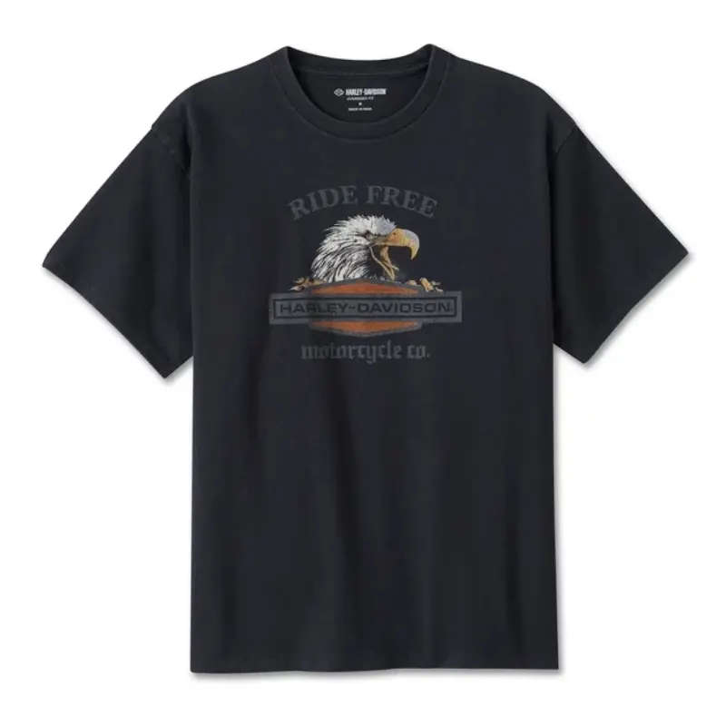 Womens Ride Free Eagle Oversized Tee - 2XL