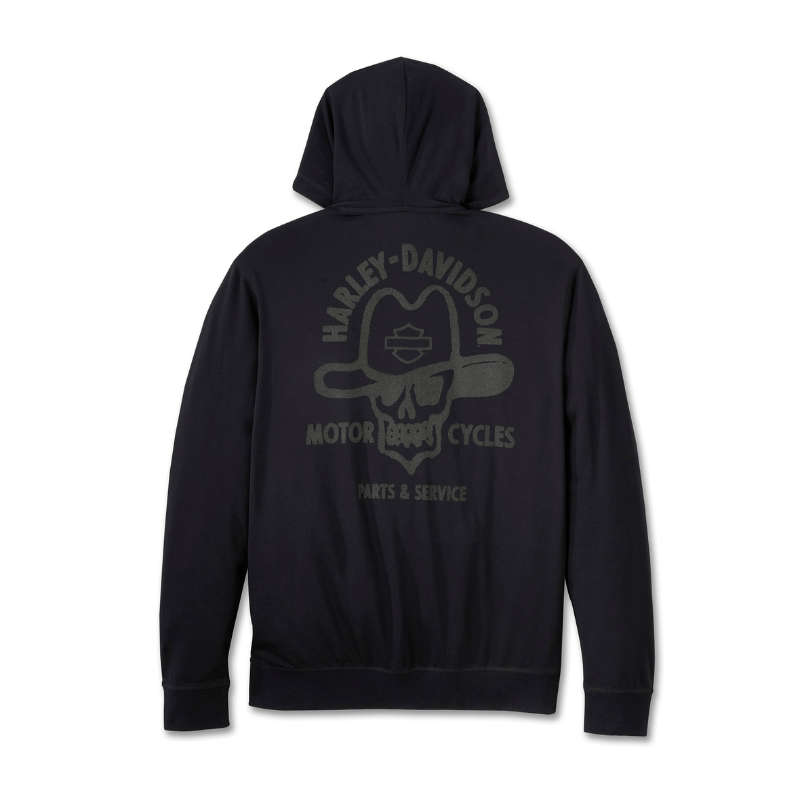 Cowboy Rider Hooded Henley - L