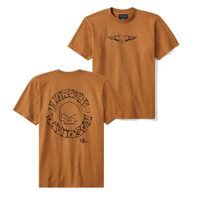 Willie G Circle Skull Sketch Art Short Sleeve - 2XL