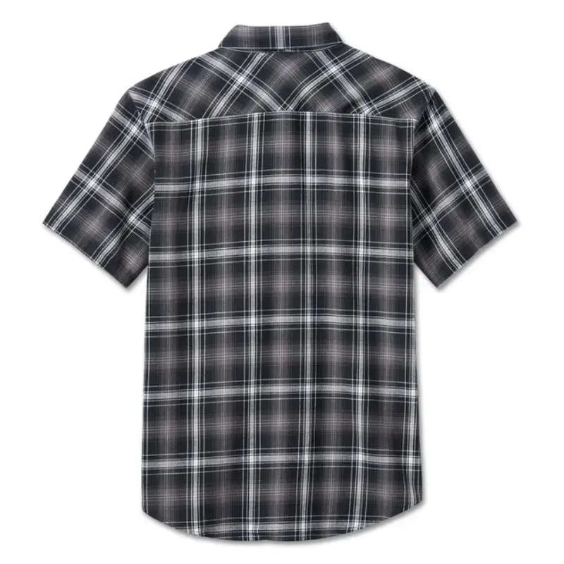 Men's Backing It In Short Sleeve Plaid Shirt - 2XL
