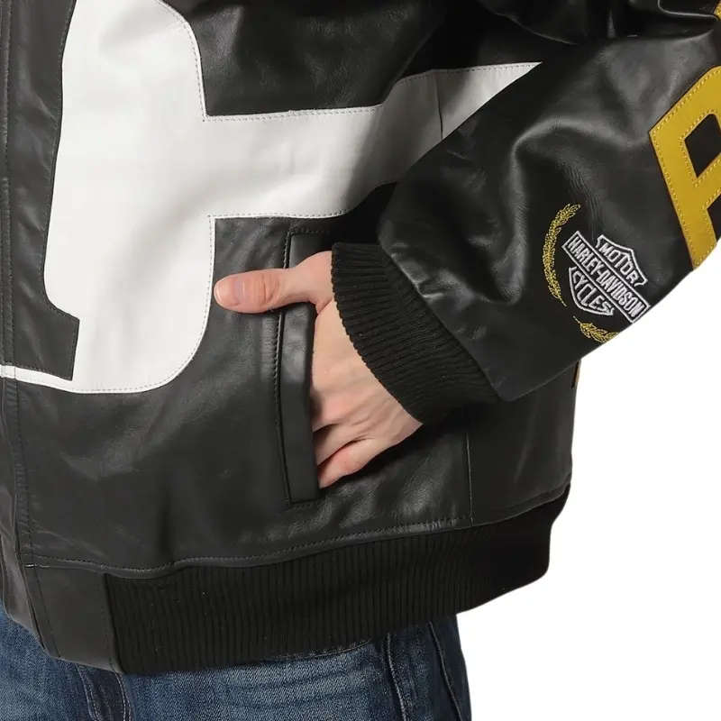 Men's Start Your Engines Leather Racing Jacket - 3XL