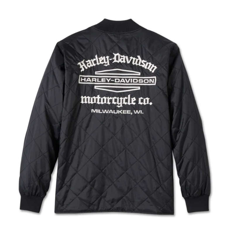 Men's Old English Stacked Bar & Shield Jacket - L