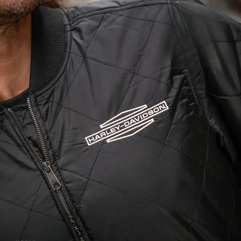 Men's Old English Stacked Bar & Shield Jacket - L