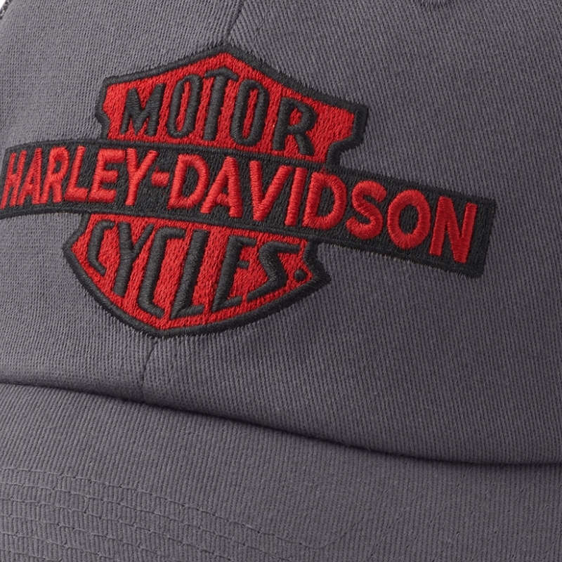 H-D Oil Can Bar & Shield Stretch-Fit Cap - S