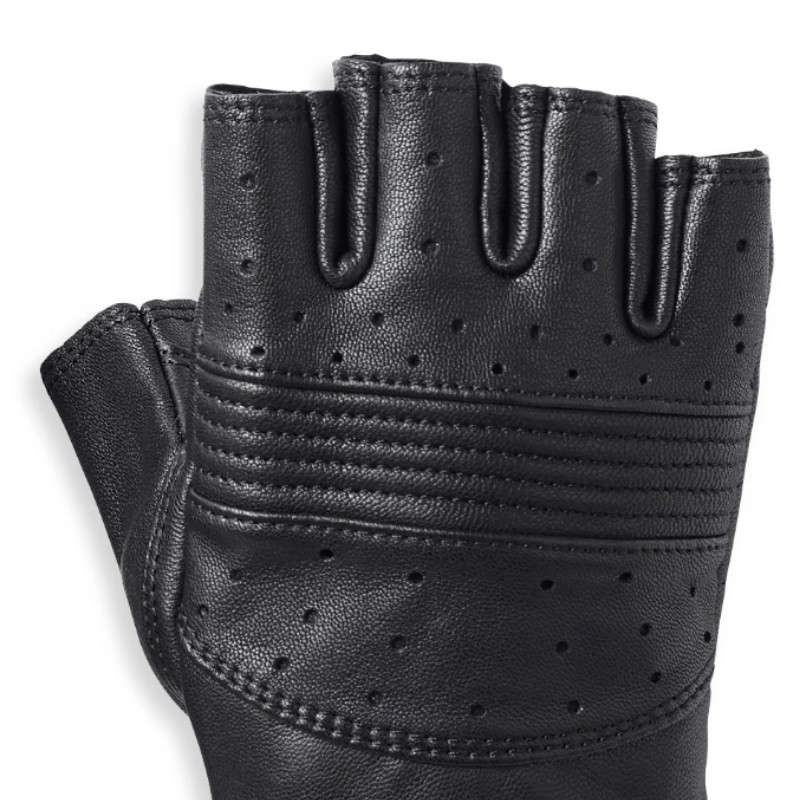 Womens Oakbrook Fingerless Leather Gloves - S S