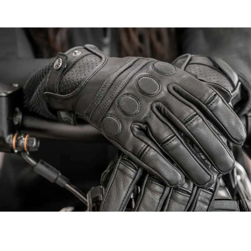 Women's #1 Skull Leather Gloves - L