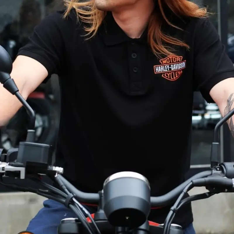 Mens Bar & Shield Polo Shirt - M