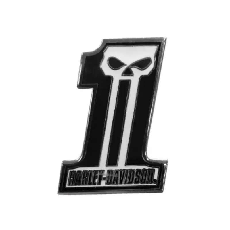 #1 Skull Dark Custom Pin