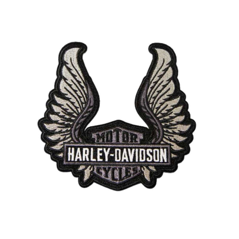 Woven Winged Bar & Shield Logo Emblem Sew-On Patch