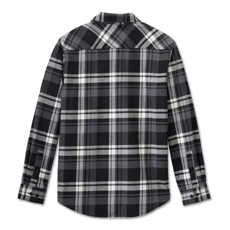 Men's Bar & Shield Flannel Shirt - Plaid - XL