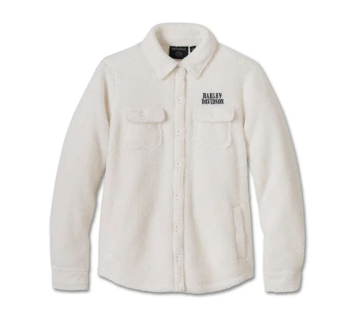 Women's Sherpa Shirt Jacket - XL