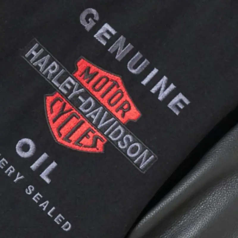 Men's V-Twin Varsity Leather Jacket - M