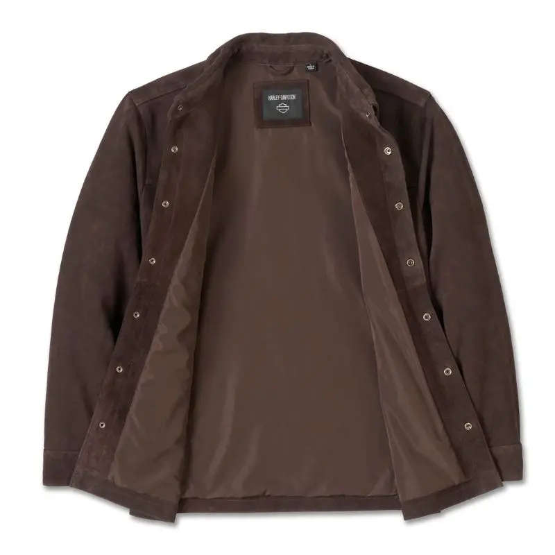 Milwaukee Aviator Suede Overshirt - M M
