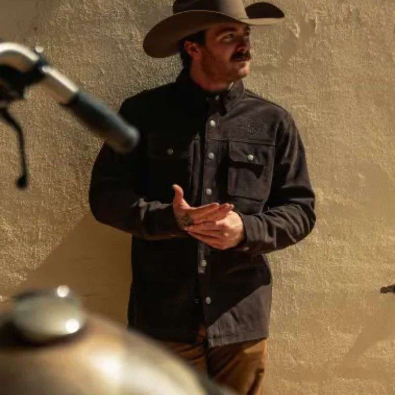 Milwaukee Aviator Suede Overshirt - M M