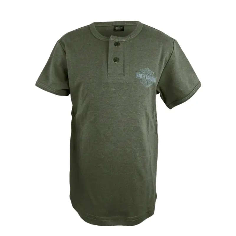 Authorized Henley 2-Button Short Sleeves - 6-7 Years 6-7 Years