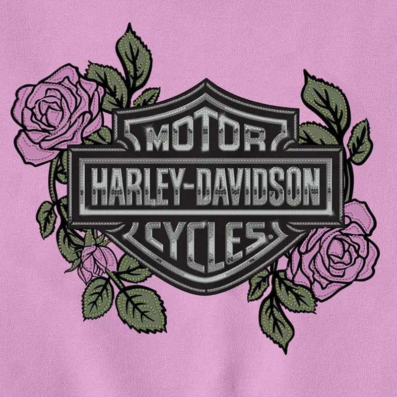 Rose & Thorn Bling Lace Trim Tank - S