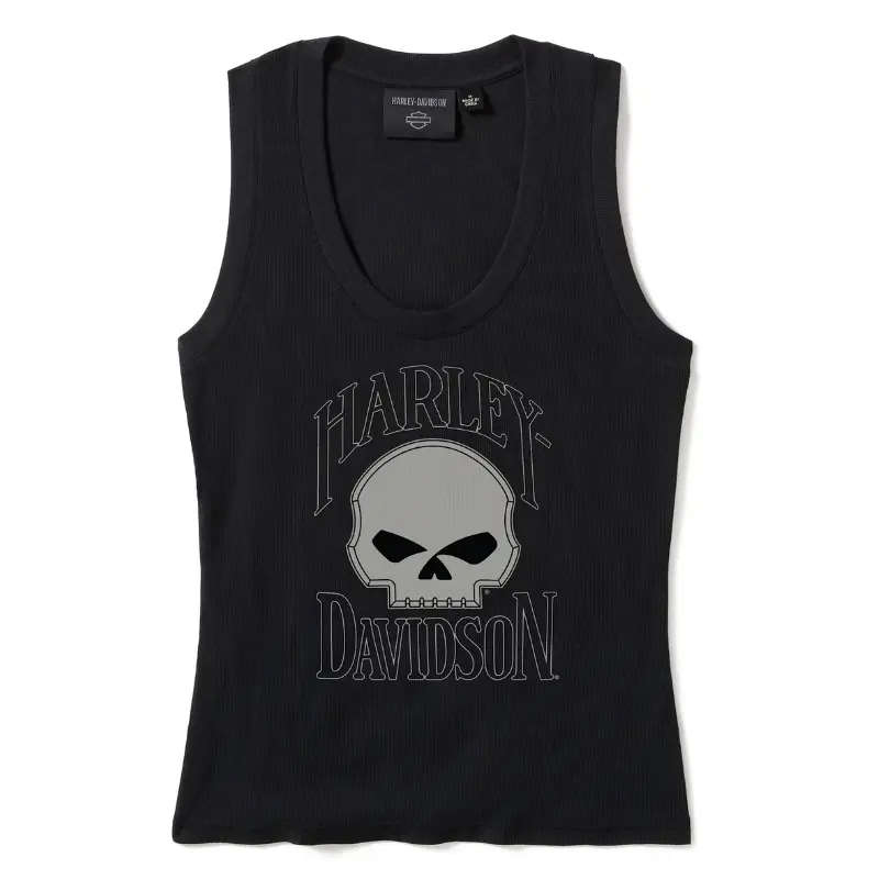 Willie G Skull Ribbed Tank - 2XL