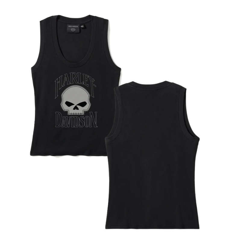 Willie G Skull Ribbed Tank - 2XL