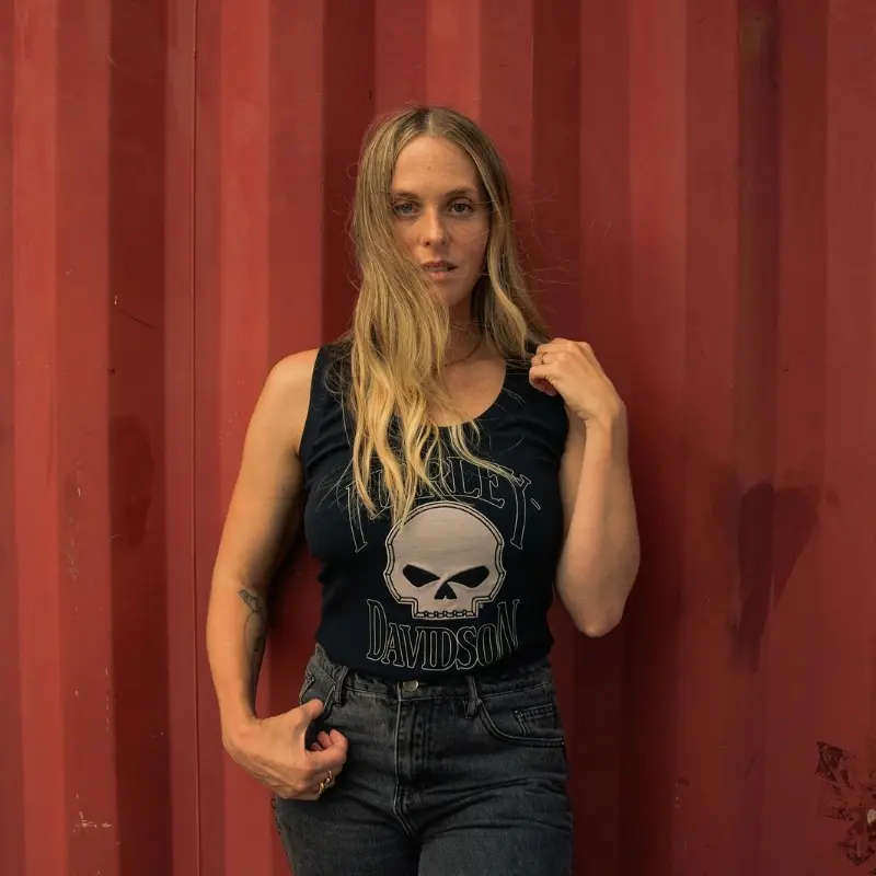 Willie G Skull Ribbed Tank - 2XL