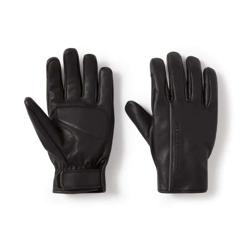 Waterproof Leather Riding Gloves - L