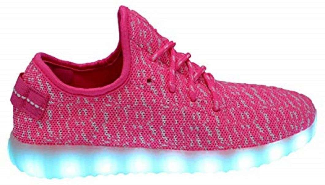 LED Light Up Rechargeable Unisex Fabric Style Urban Casual Sneaker Takkies | Blue |