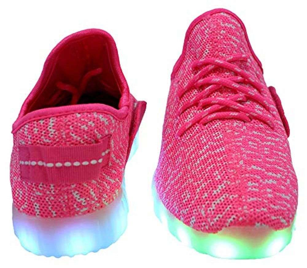 LED Light Up Rechargeable Unisex Fabric Style Urban Casual Sneaker Takkies | Blue |