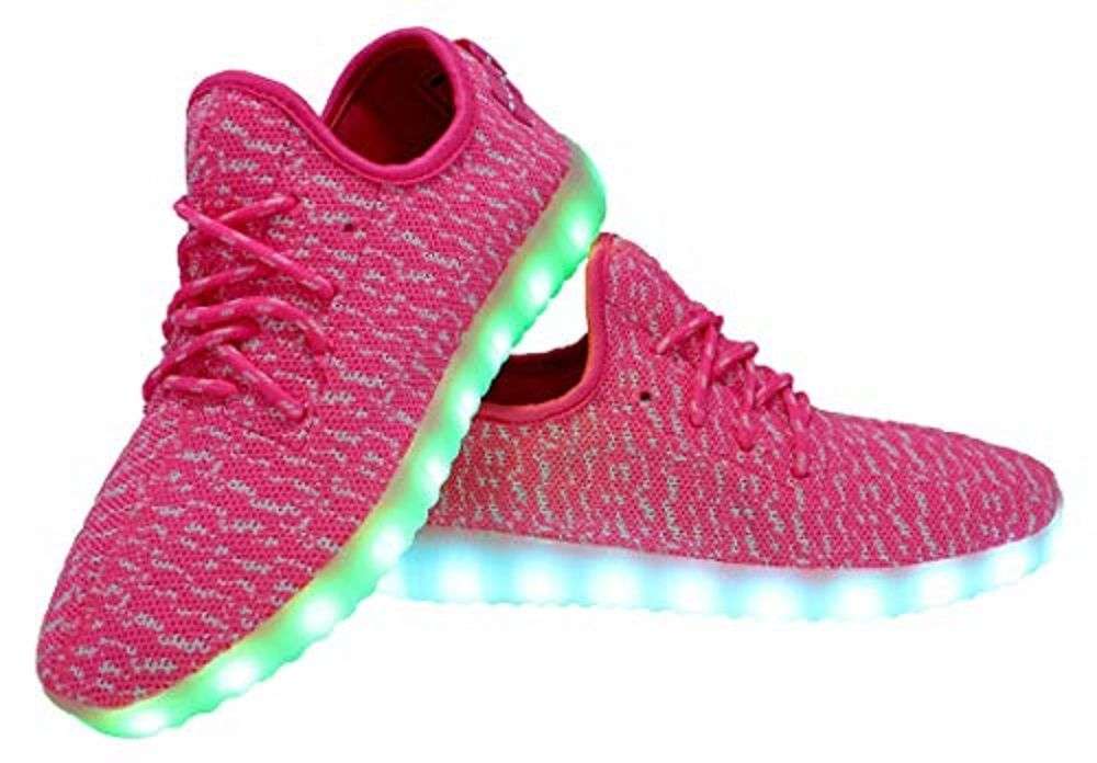 LED Light Up Rechargeable Unisex Fabric Style Urban Casual Sneaker Takkies | Blue |