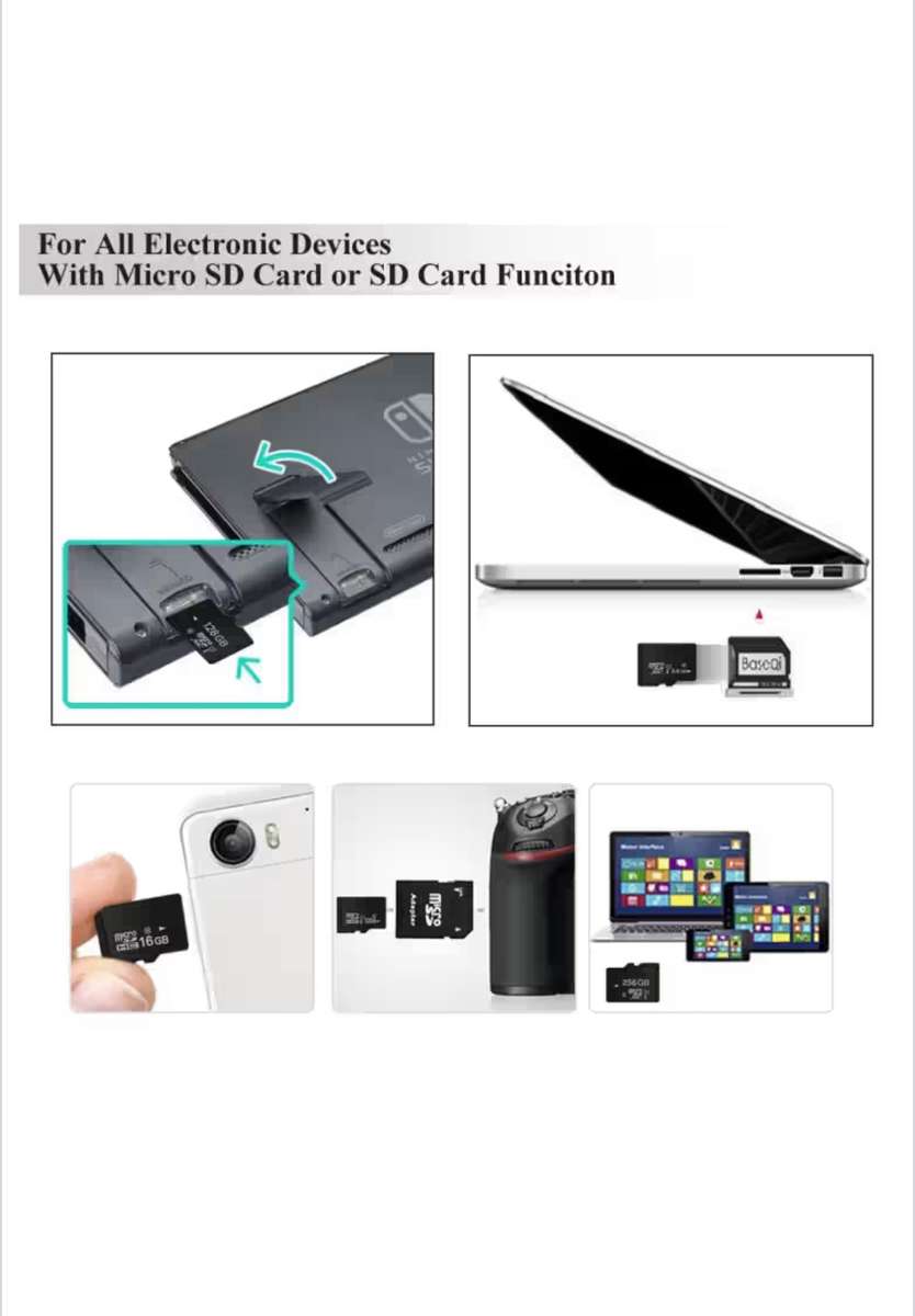 Micro SD Memory Card  8GB - Black
