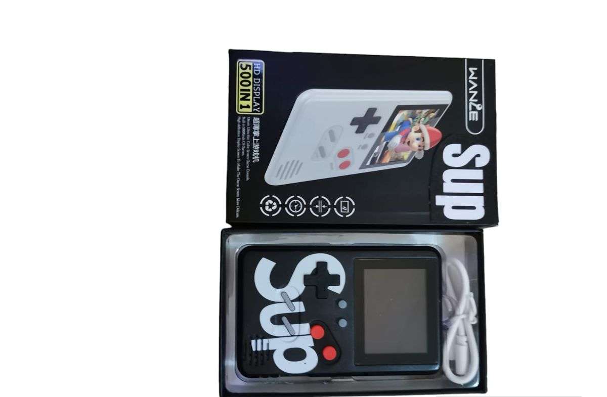 Retro Wanle Game Console (with 500 built-in games)- Black