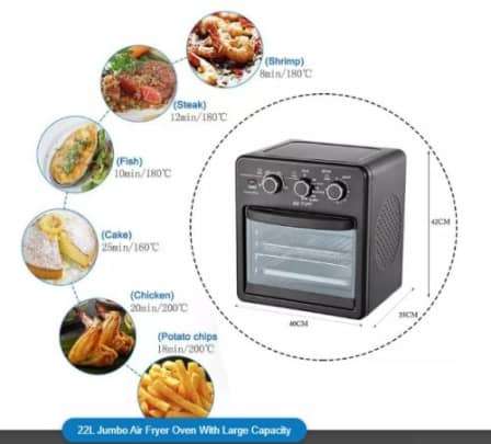 Mini oven | 22L Jumbo Air Fryer Oven With Large Capacity | UNBOXED | DAMAGED PACKAGING