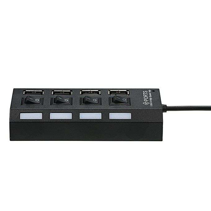 4 Port USB 2.0 Individual Switch Hub