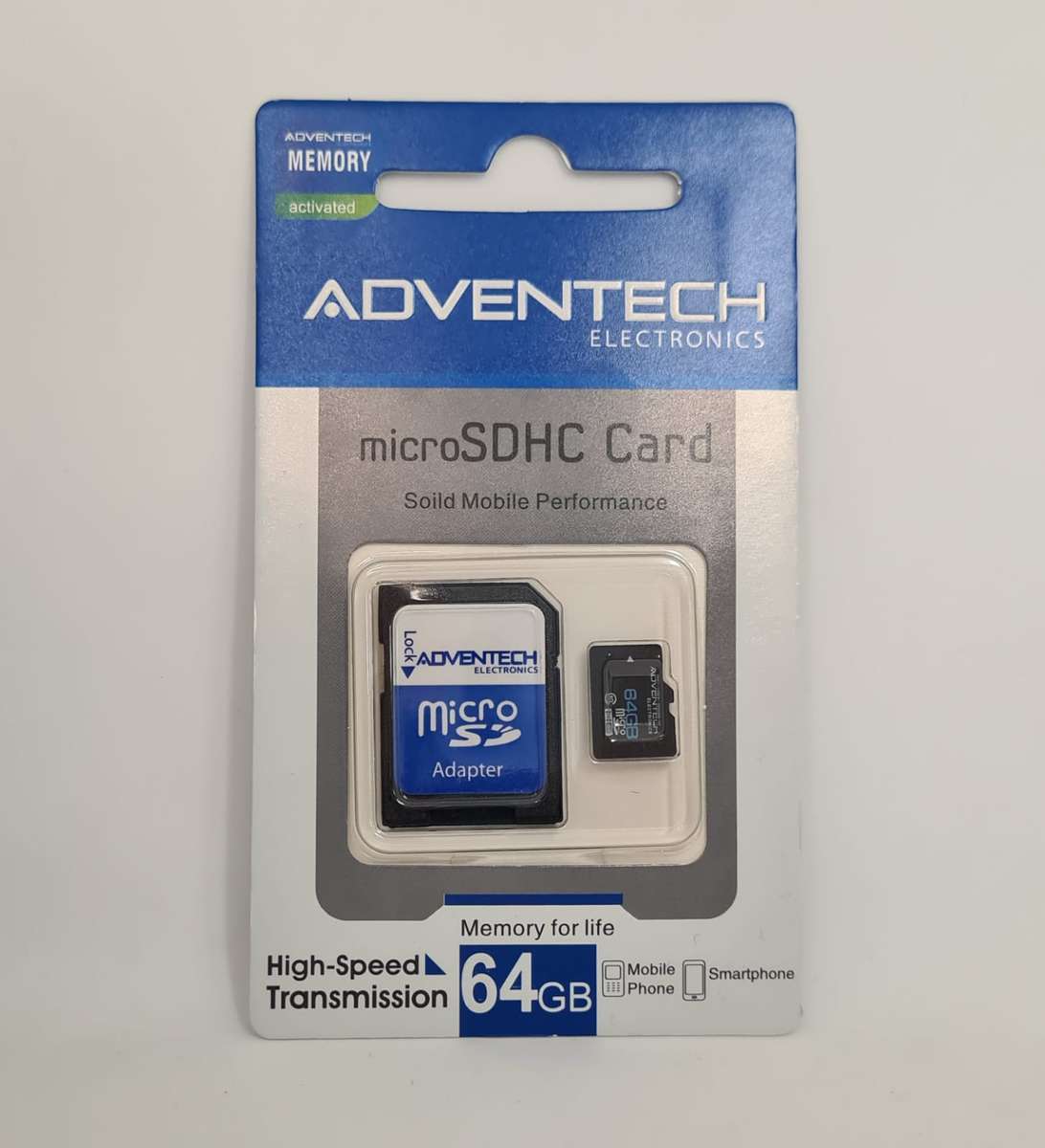 64GB Micro SD Card &amp; Micro SD to SD Adapter