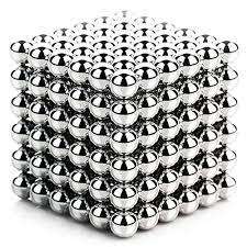 Magnetic Balls (Spheres) - 216 Piece Building Set - Silver- 5mm