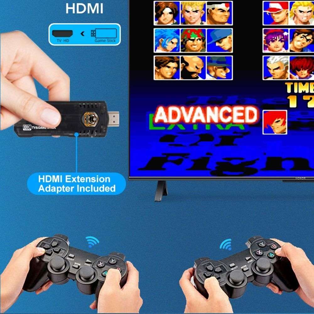 8K HD Game Console & Android TV BOX Game Stick Dual System
