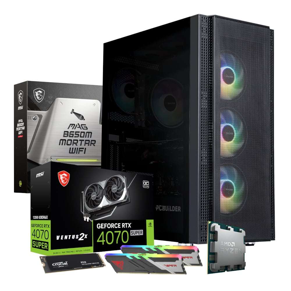 PCBuilder Ryzen 7 7700X TACTICIAN Windows 11 Gaming PC