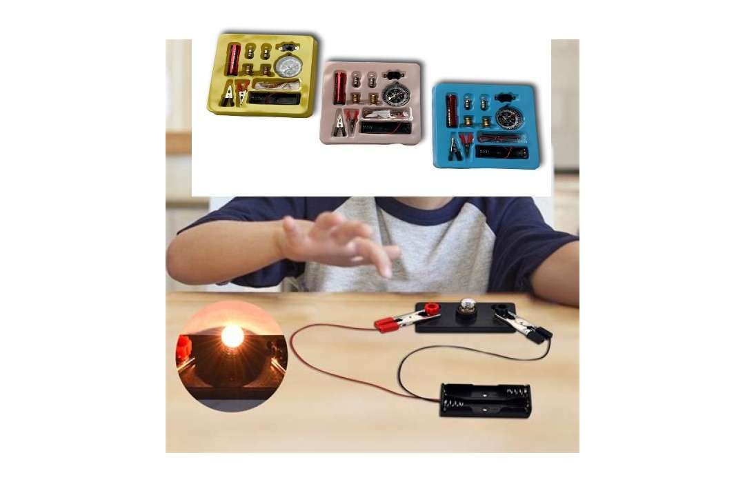 Kids DIY Electric Circuit Kit | With compass and bulb | Handy 4 pack