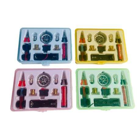 Kids DIY Electric Circuit Kit | With compass and bulb | Handy 4 pack