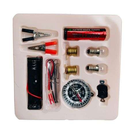 Kids DIY Electric Circuit Kit | With compass and bulb | Handy 4 pack