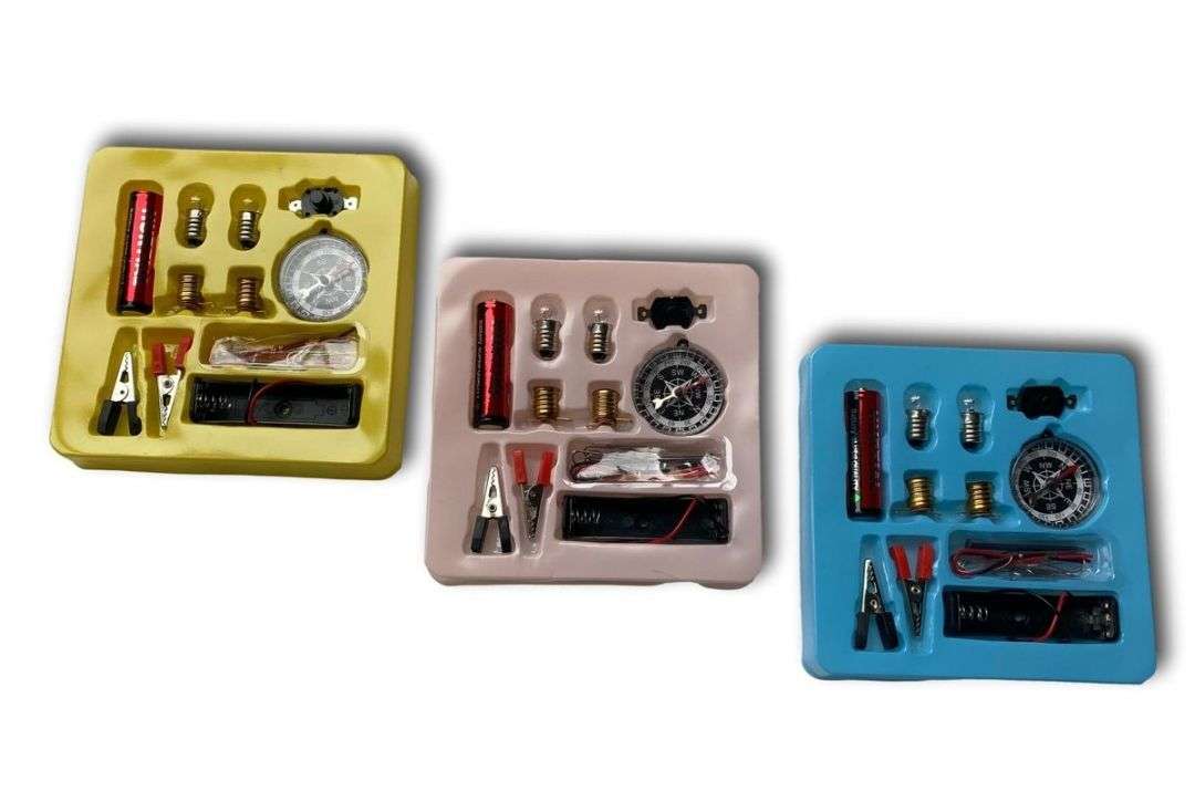 Kids DIY Electric Circuit Kit | With compass and bulb | Handy 4 pack