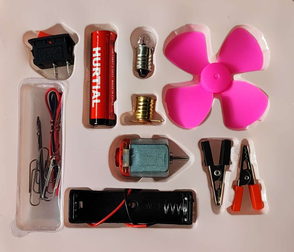 Kids DIY Electric Circuit Kits | With bulb fan and compass | Includes 3 different kits