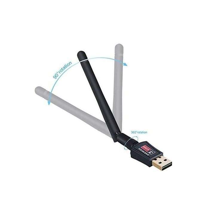 USB 802.11N Wi-Fi Wireless LAN Network Card Adapter with Antenna