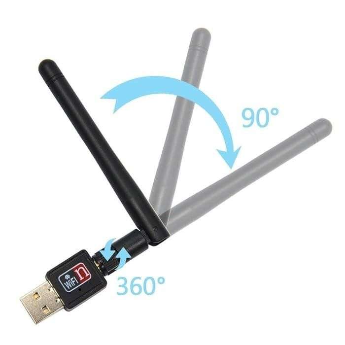 USB 802.11N Wi-Fi Wireless LAN Network Card Adapter with Antenna